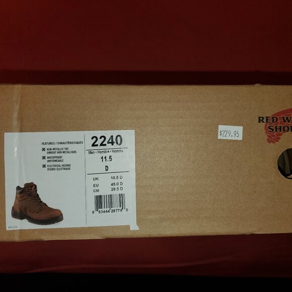 Red Wing 2240 King Toe® Men's 6-inch Waterproof Safety Toe Boot - Picture 1 of 9